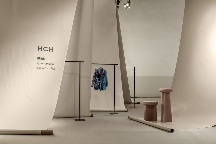 上海时装周HCH展馆沉浸式布料迷宫空间设计丨中国上海丨F.O.G.建筑事务所-24