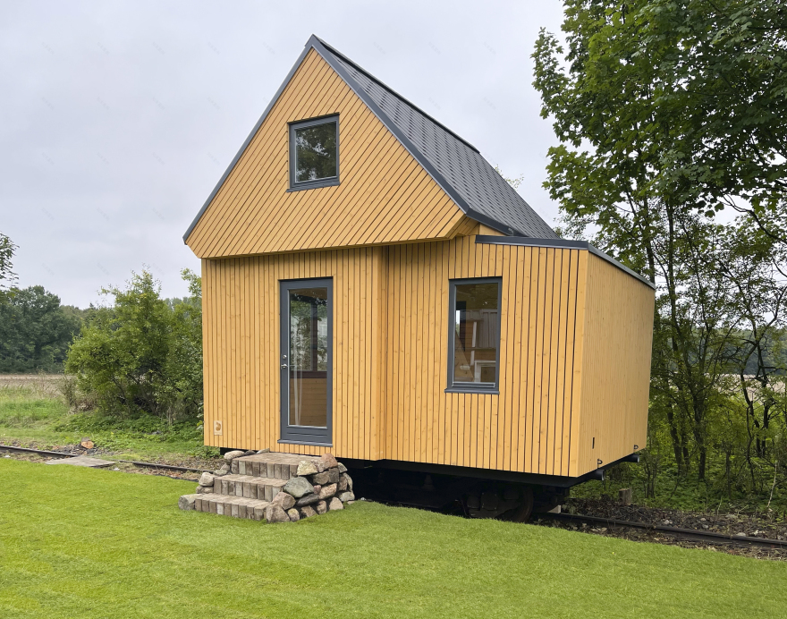 德国火车站的折叠生态小屋丨Brette Haus-7