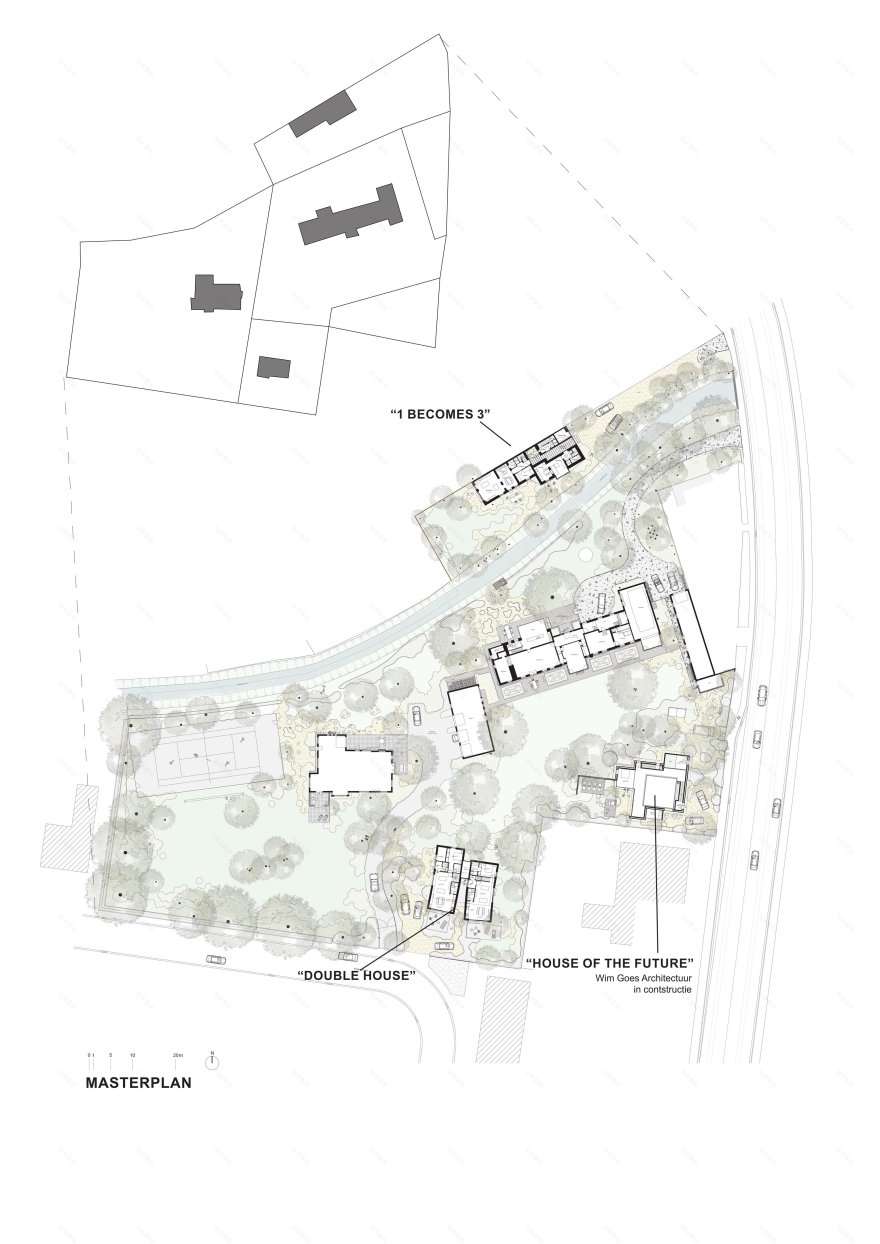 绿意盎然的城市新居 | 比利时三户共享住宅设计-17