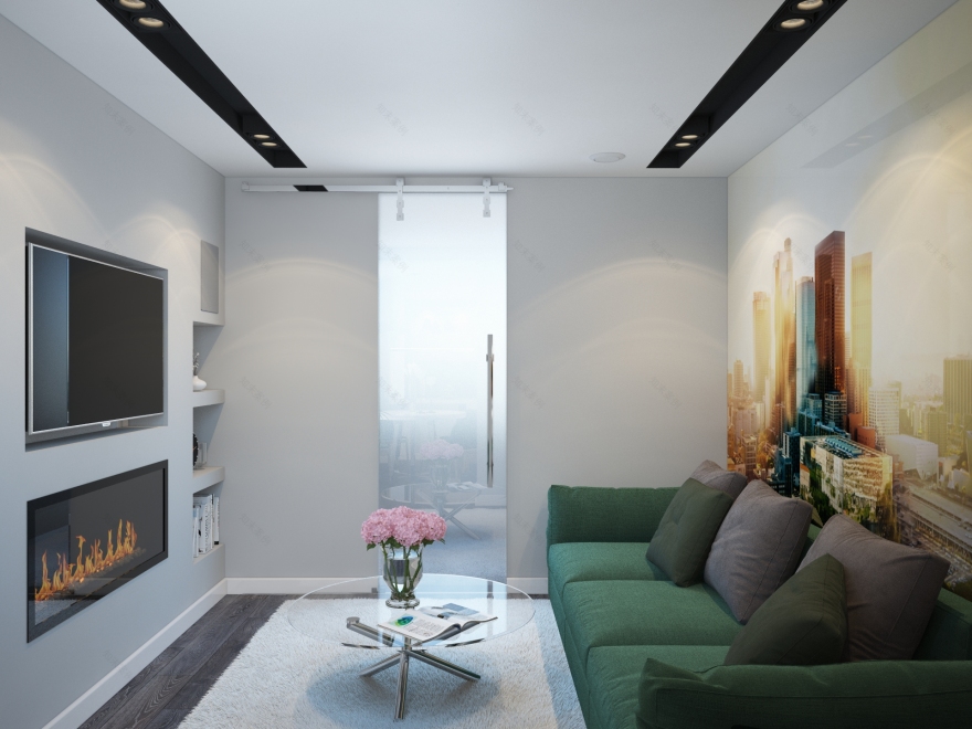 简约白色空间,功能分区打造舒适生活-4