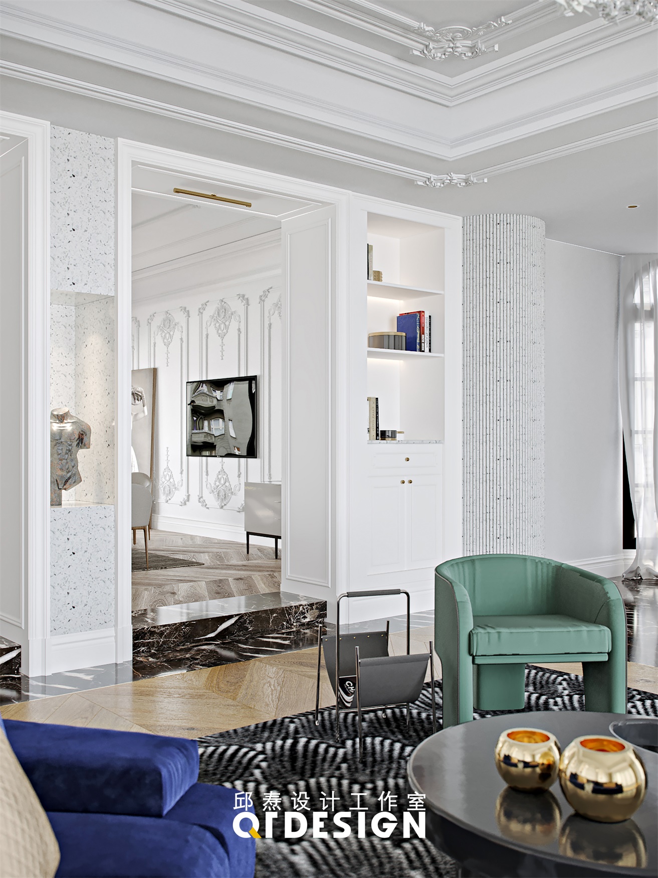 邱焘设计 / 现代法式丨古典和创新之间丨轻柔踱步-9