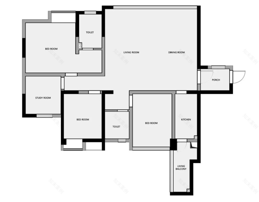 治愈系简法式风格住宅设计丨中国成都丨观白设计-3