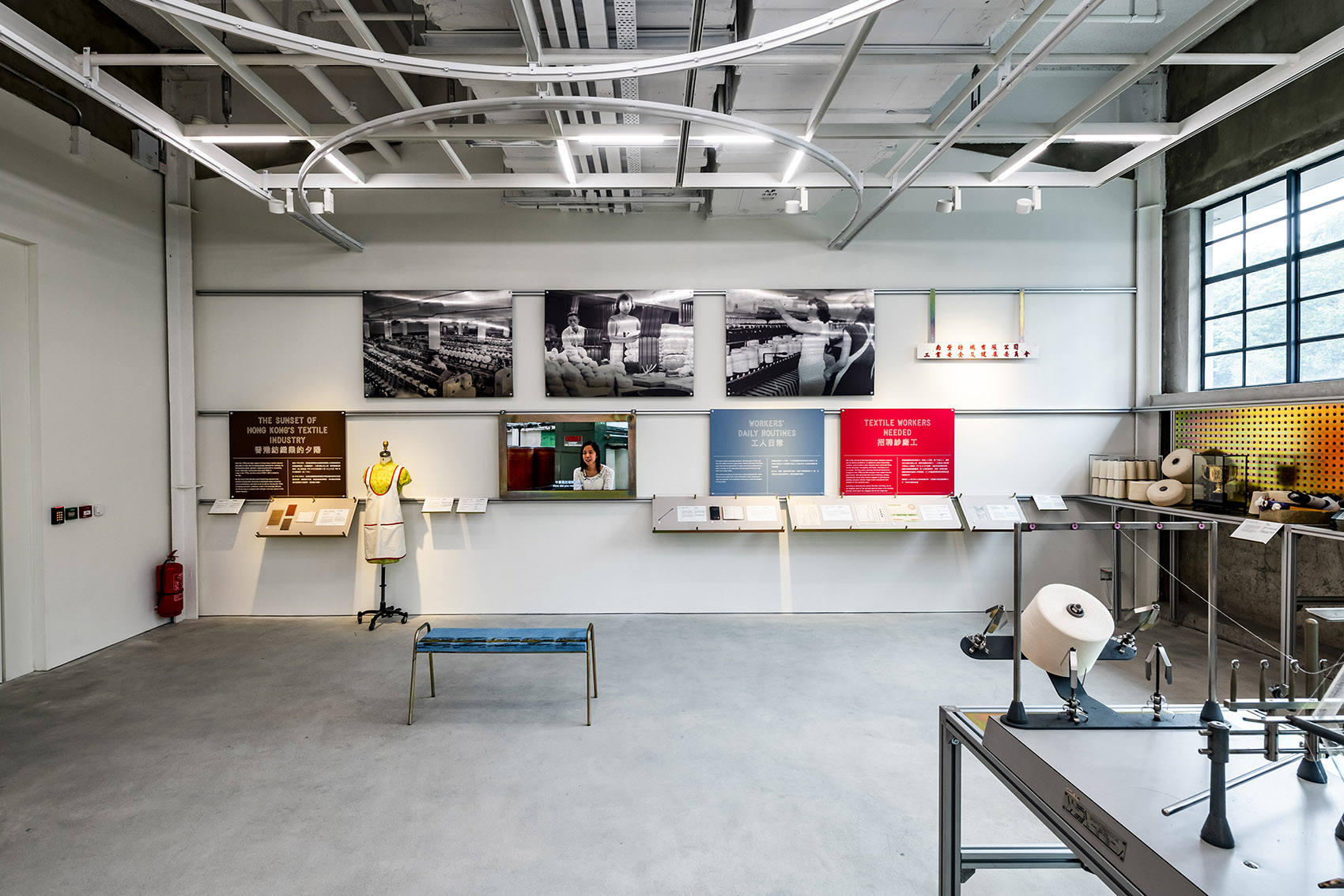 陈廷骅基金会画廊室内与展陈设计，香港/讲述香港棉纺业的故事-17
