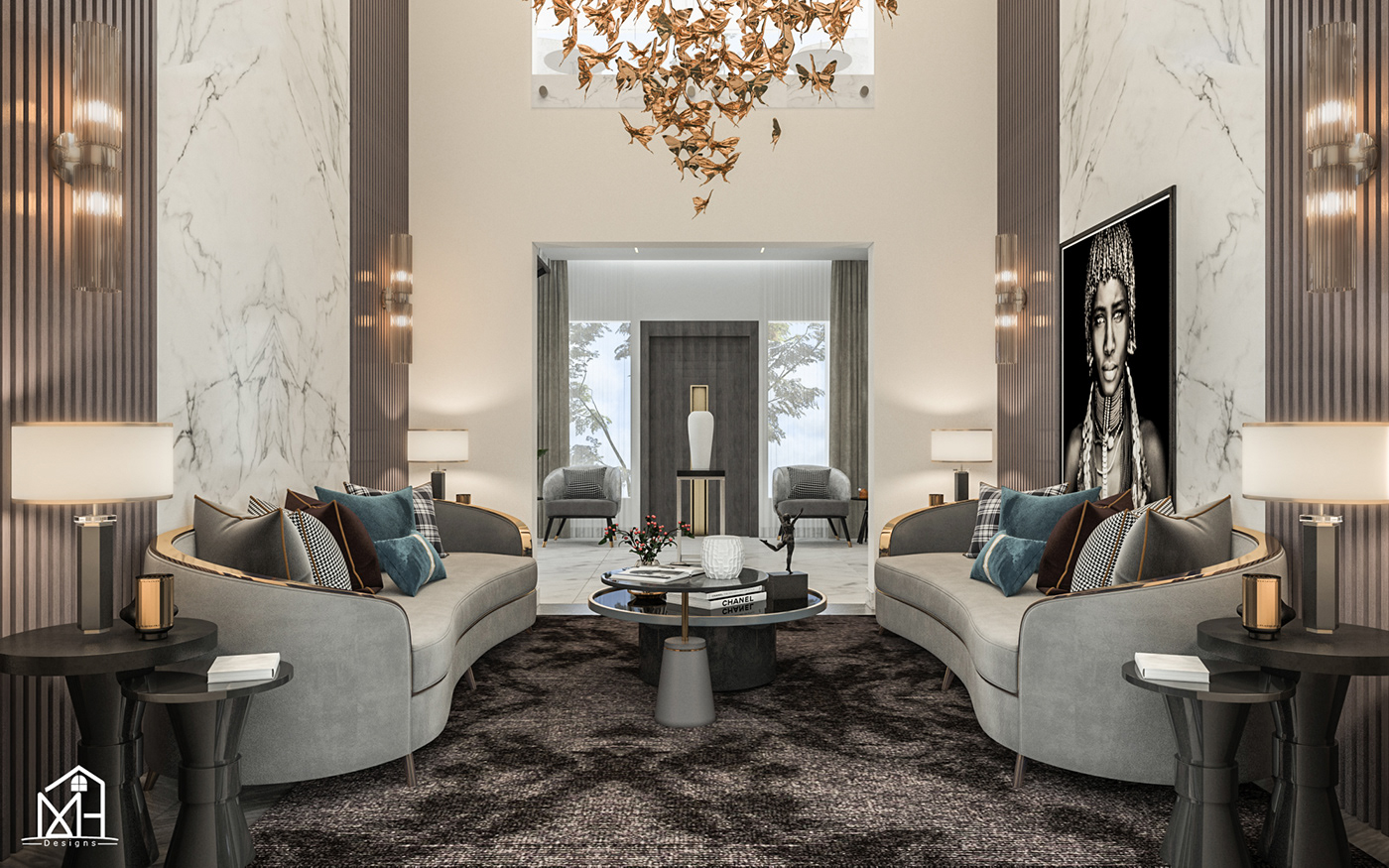 Formal Elegant Living Room-2