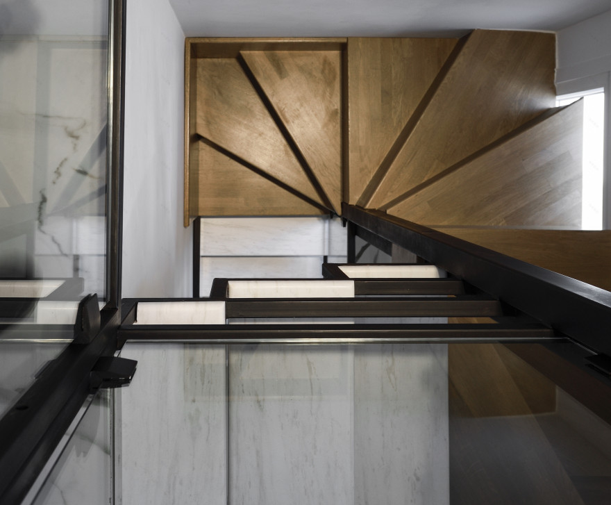 创意木石交融,MNK 设计工作室打造双层公寓空间-13