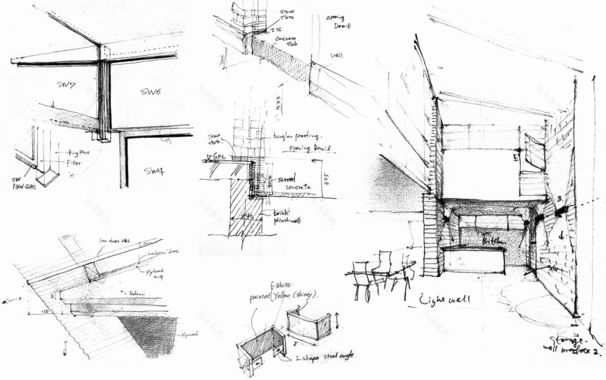AU学生宿舍(日本建筑学会新人奖),乌干达/东西向墙体提供阴凉,南北侧开口引入光线与风-40