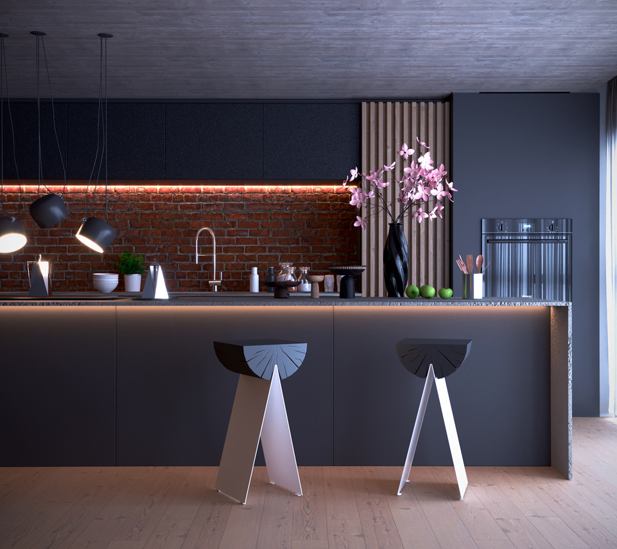 Living Dark | LaLuz 室内设计呈现性感优雅的生活方式-5