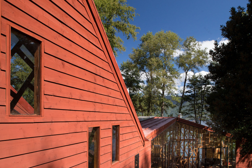 融入森林的日光别墅-14