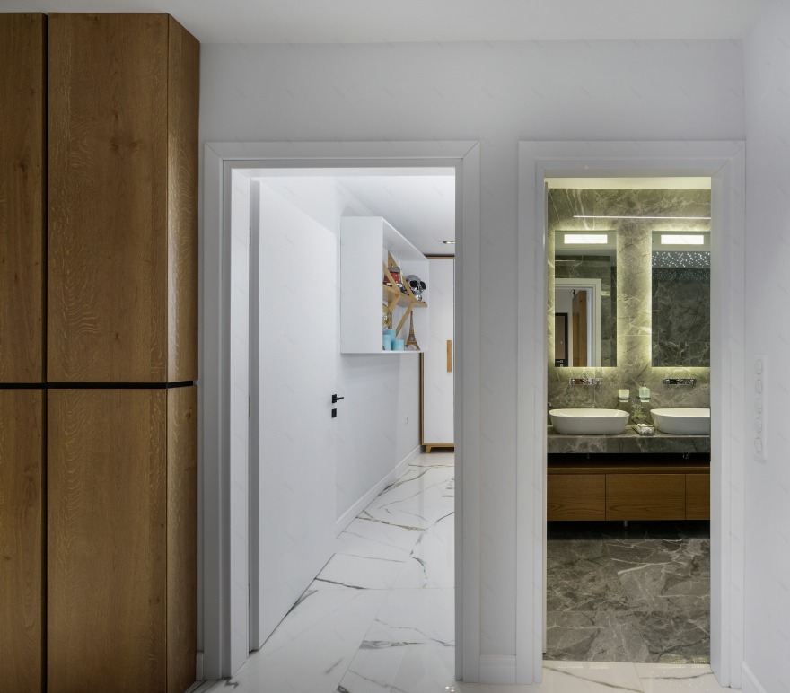 创意木石交融,MNK 设计工作室打造双层公寓空间-4