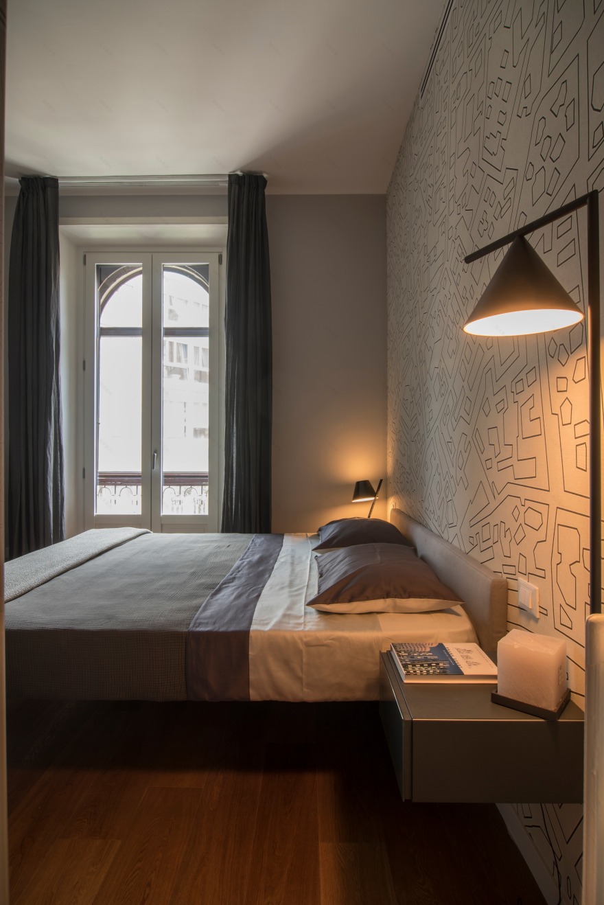 现代复古风公寓改造丨意大利米兰-7