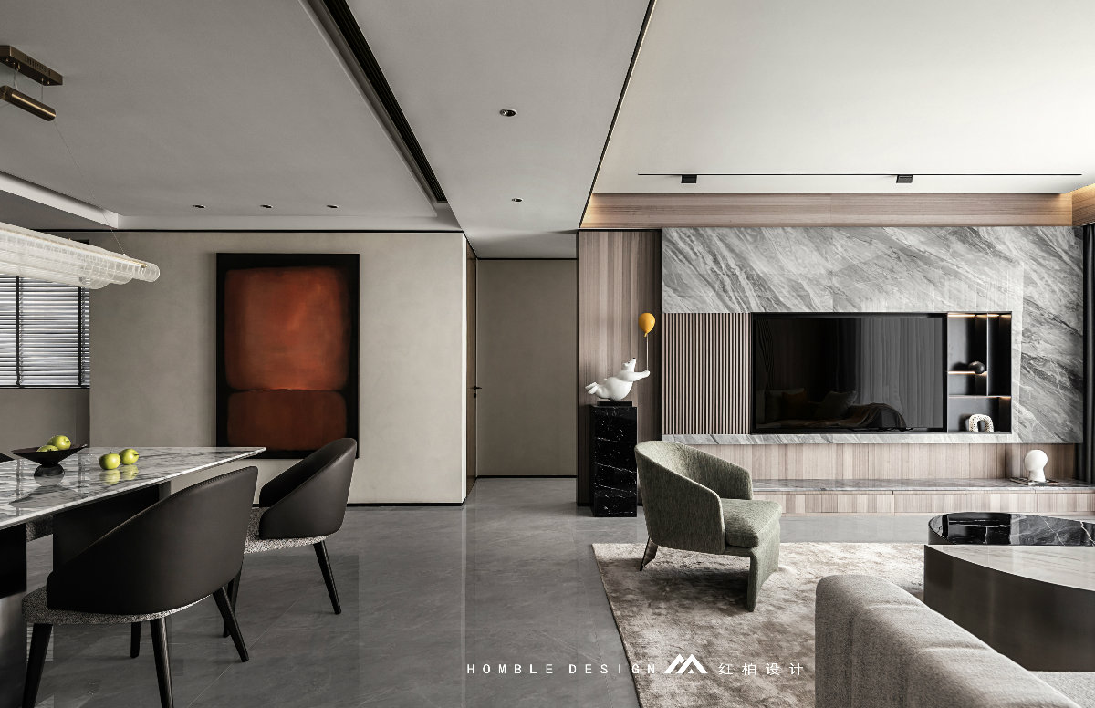 现代精致简约的高级黑遇上极简白-1