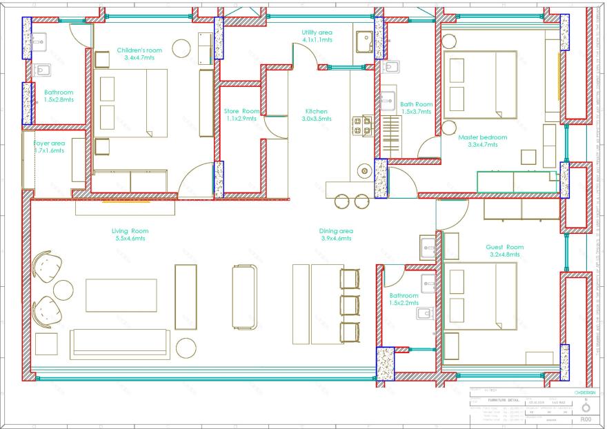 色彩点缀的简约艺术之家-13