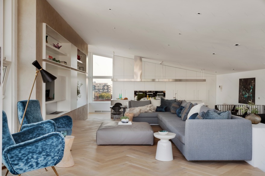 伦敦 BERMONDSEY WALL 二层复式公寓,FORMstudio 打造惊艳河畔景观空间-10