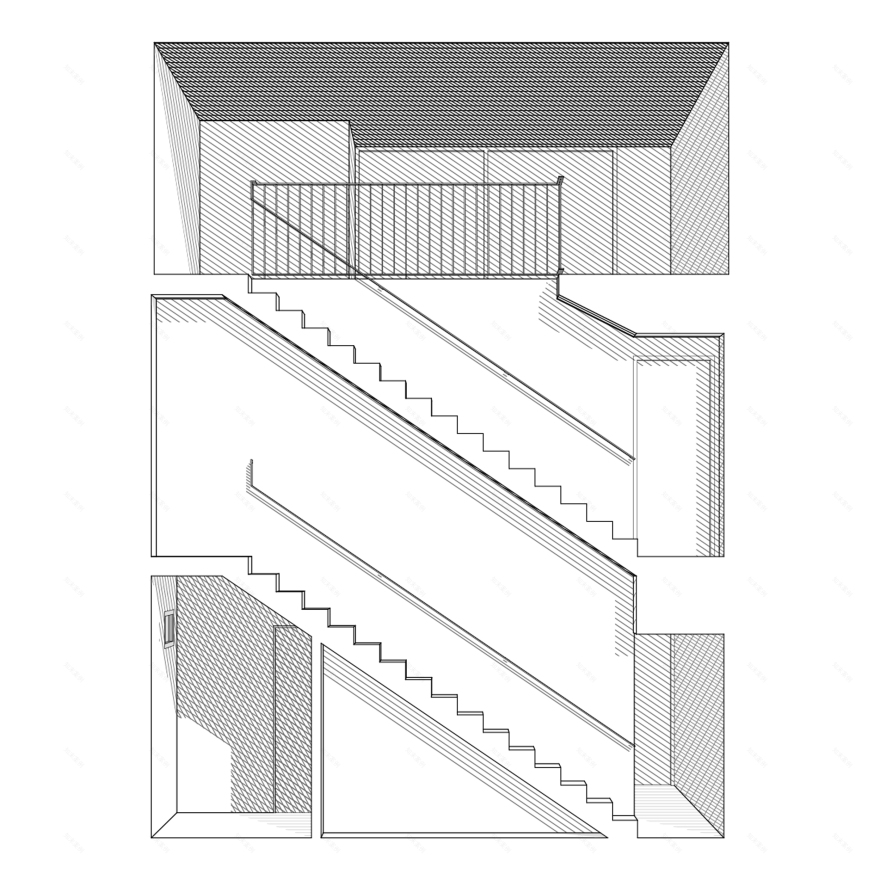 石材切割的现代别墅,光影对话的故事-17
