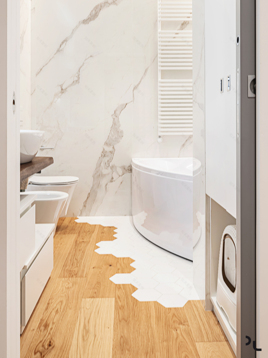 巴里城市气息 | 90 平米旧公寓的现代重生-29