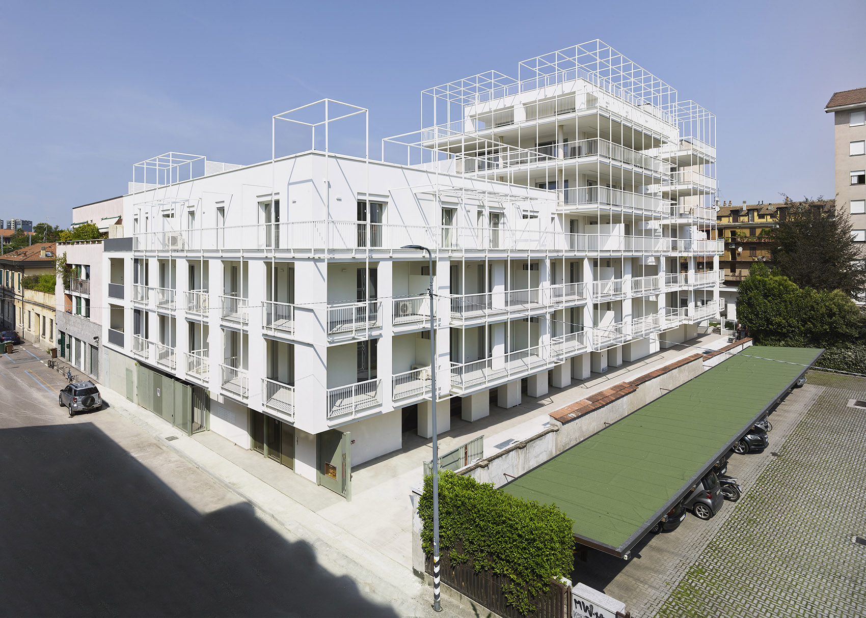 Casa Tersicore公寓楼，米兰/金属框架包围经典的米兰风格-48