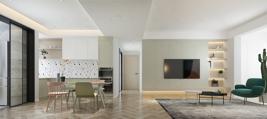 合肥旭辉花园现代婚房-59