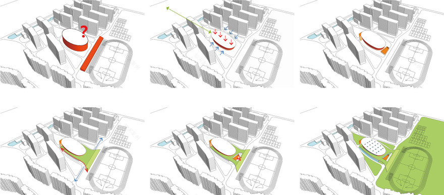 校园中的一尾活力游鱼& 上海科技大学体育馆/一尾游鱼,戏水于宿舍楼的涟漪波浪间,游弋于生机盎然的青青校园中-5
