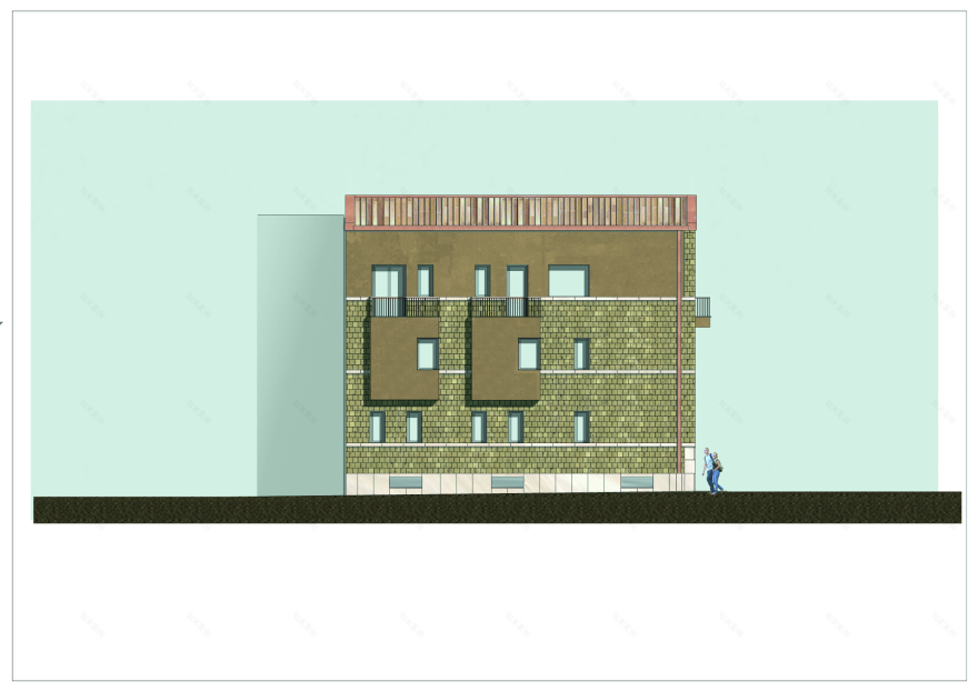 历史遗迹中的现代居住空间 | 8 户公寓楼设计-4