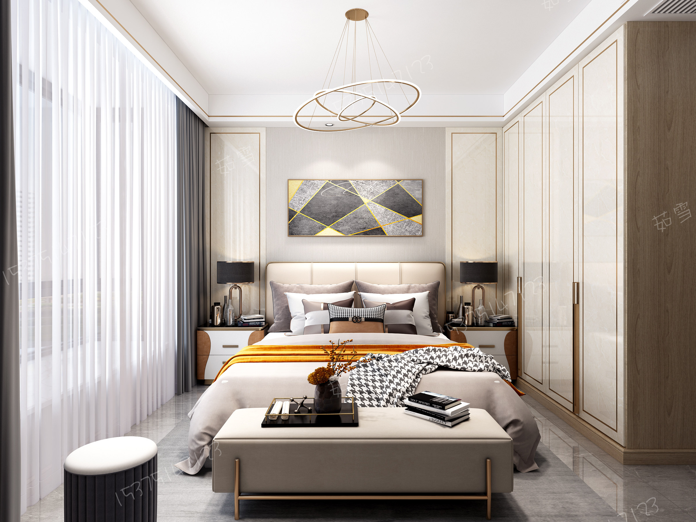 轻奢全房效果-11