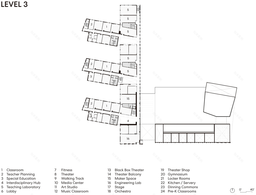 比尔里卡纪念高中丨美国丨Perkins&Will-99