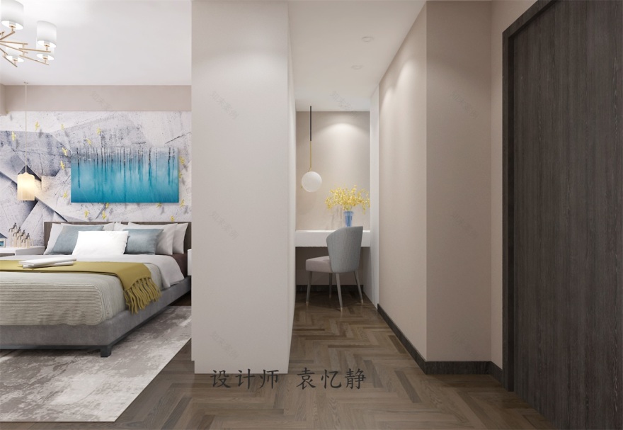 武汉喜瑞都 120 平中性色现代家居设计,温馨舒适-35