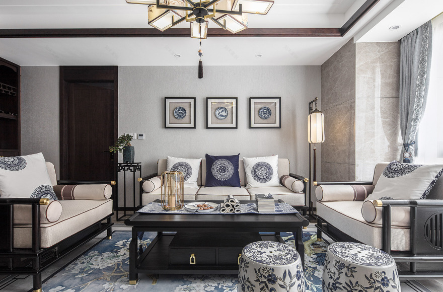 高科锦园的青花瓷风格设计-13