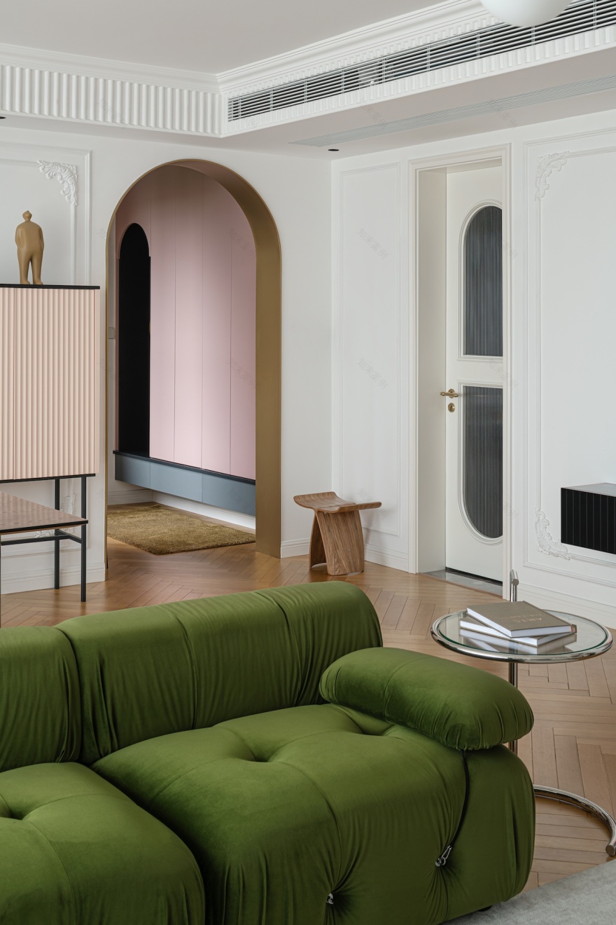 治愈系简法式风格住宅设计丨中国成都丨观白设计-25