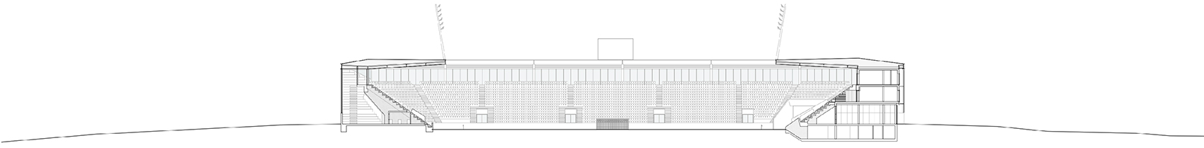 洛桑市新足球场馆，瑞士/散发宁静感的市郊体育设施-63