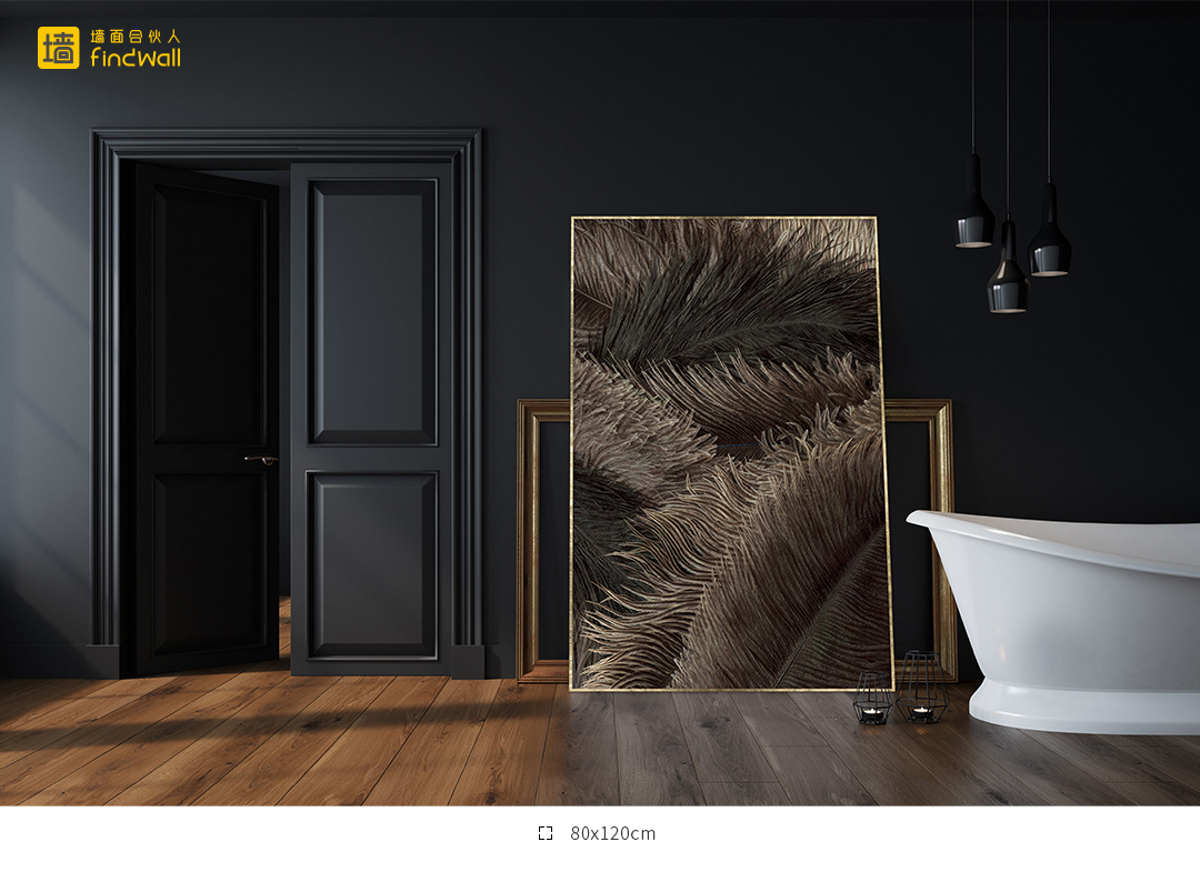 轻奢装修如何选择装饰画——沉稳的褐色（墙面合伙人画廊作品）-2