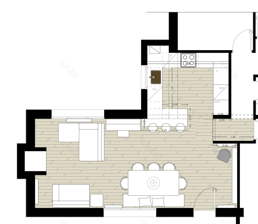 明亮开放的平层住宅设计丨Cláudia de Sousa-15