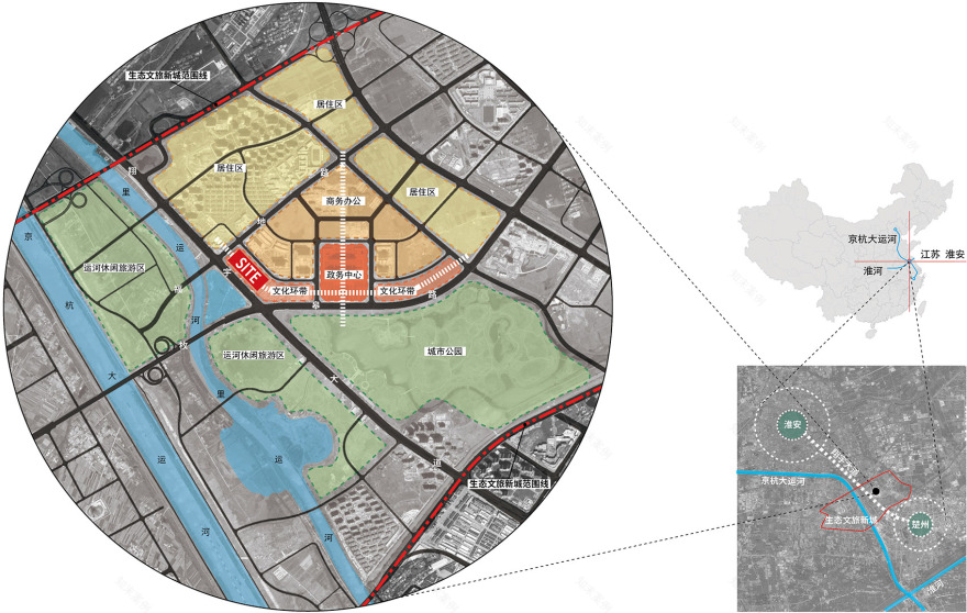 淮安“四馆”文化航母,现代建筑融合传统文脉-5
