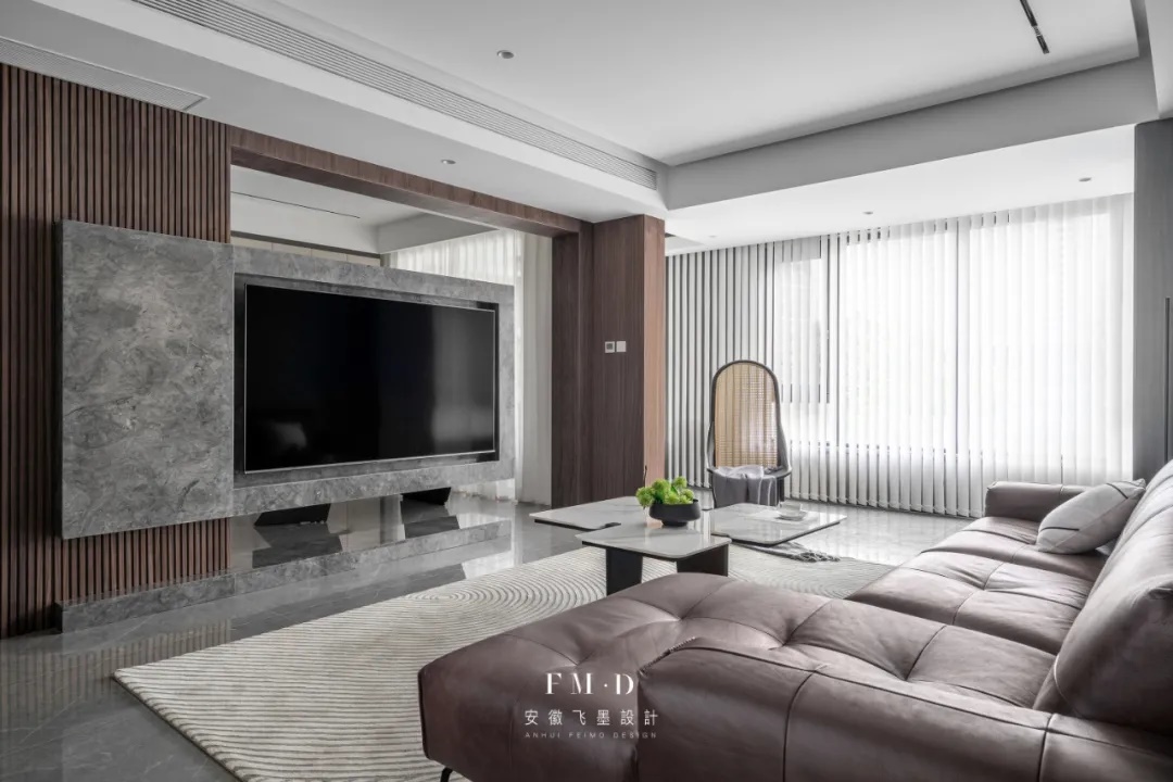 飞墨新作 || 160㎡质感婚房设计，四室改两室拓展空间功能性，造就最美生活！-7