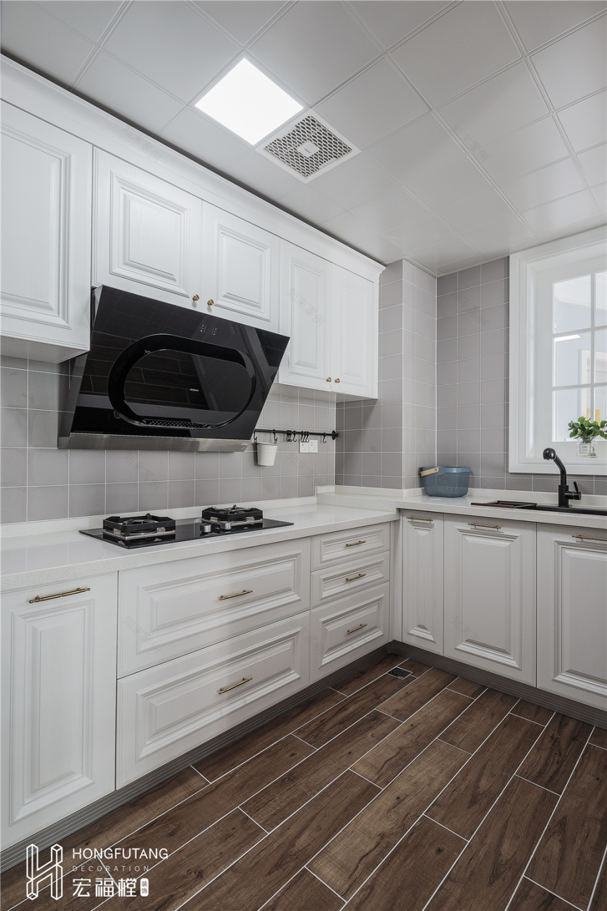 成都宏福樘装饰《飞行棋》平层住宅设计,美式混搭风格-58