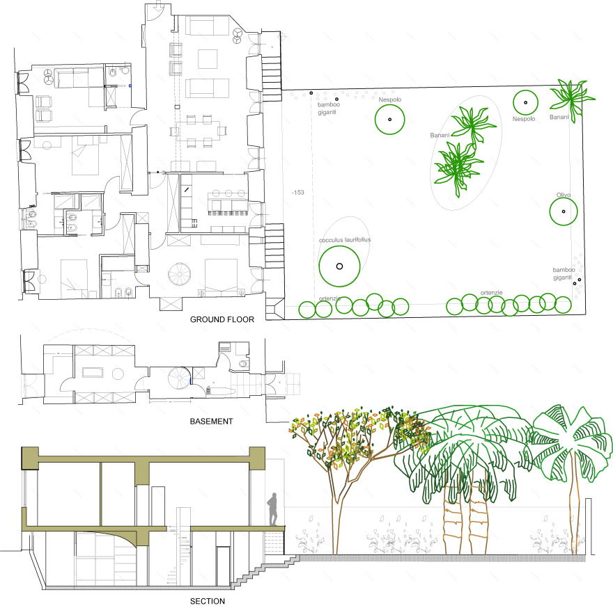 罗马市中心 220 平米地下一楼翻新设计-18