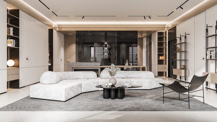 现代平层设计丨东木设计-2