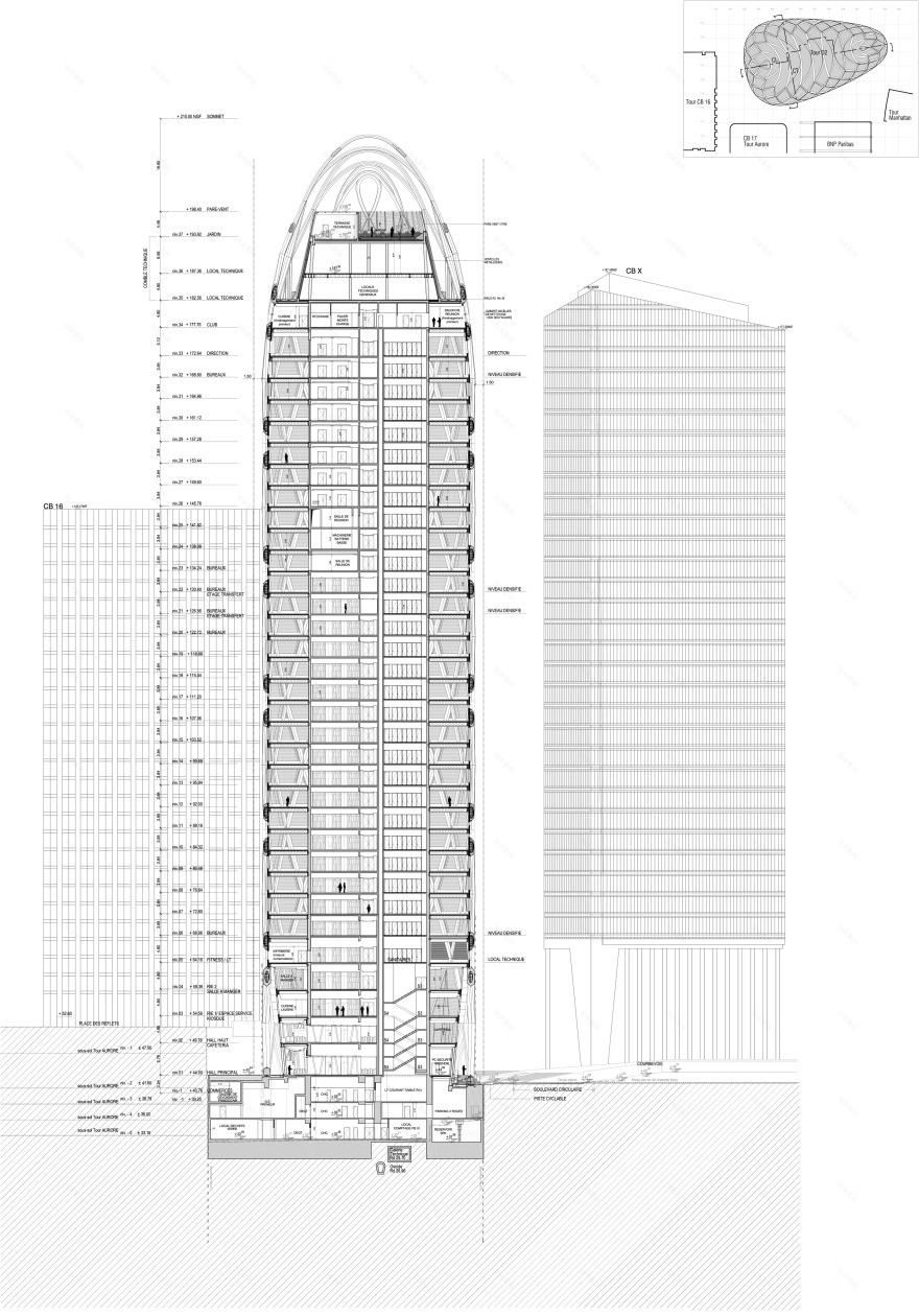 巴黎商务区地标建筑——D2 塔-35