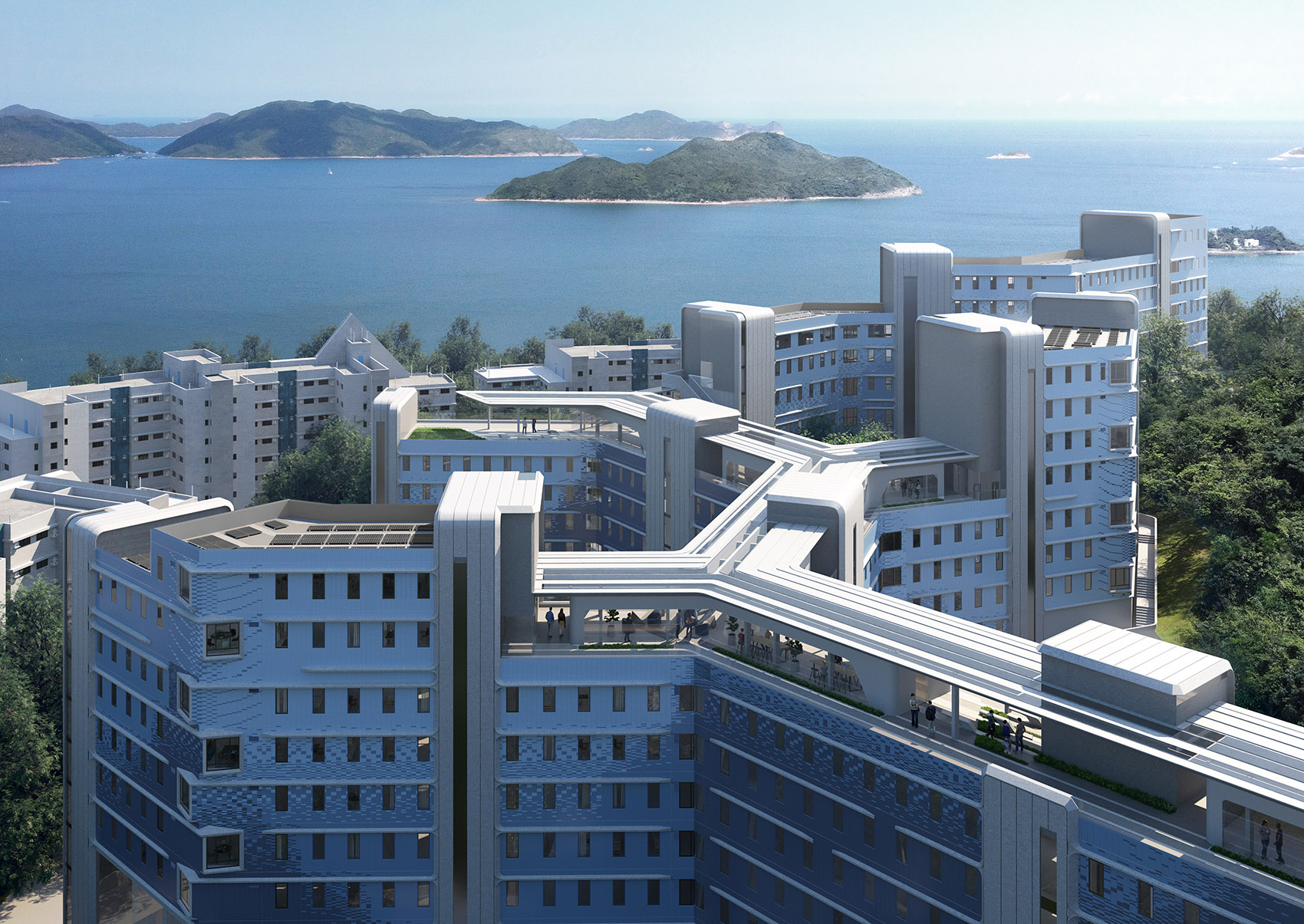 利安与Zaha Hadid Architects设计香港科技大学学生宿舍/预制设计创造碳中和校园-43