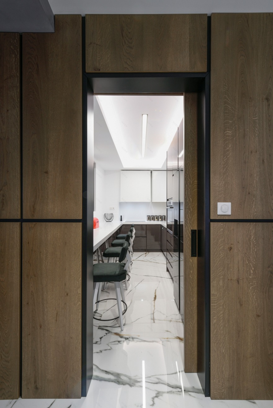 创意木石交融,MNK 设计工作室打造双层公寓空间-14