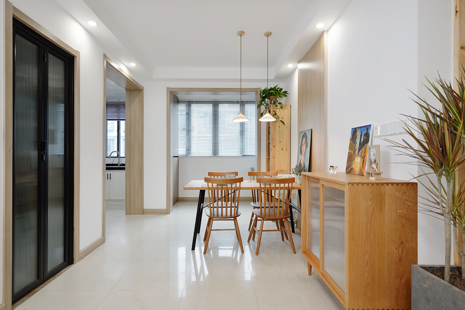 温馨家居设计 | 餐厅木饰面上墙,卫生间收纳优化-21