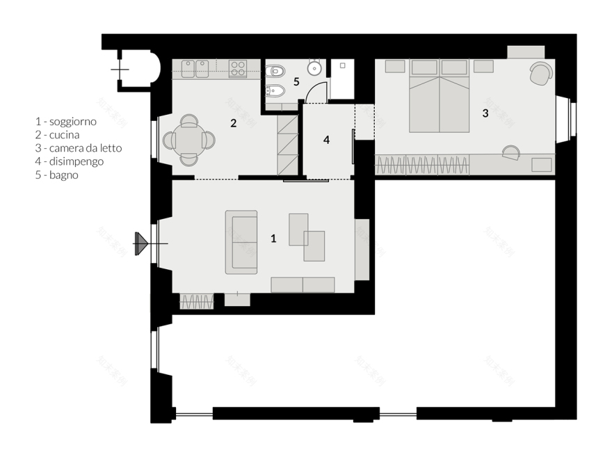 简约精致,打造 19 世纪建筑的现代化空间-7