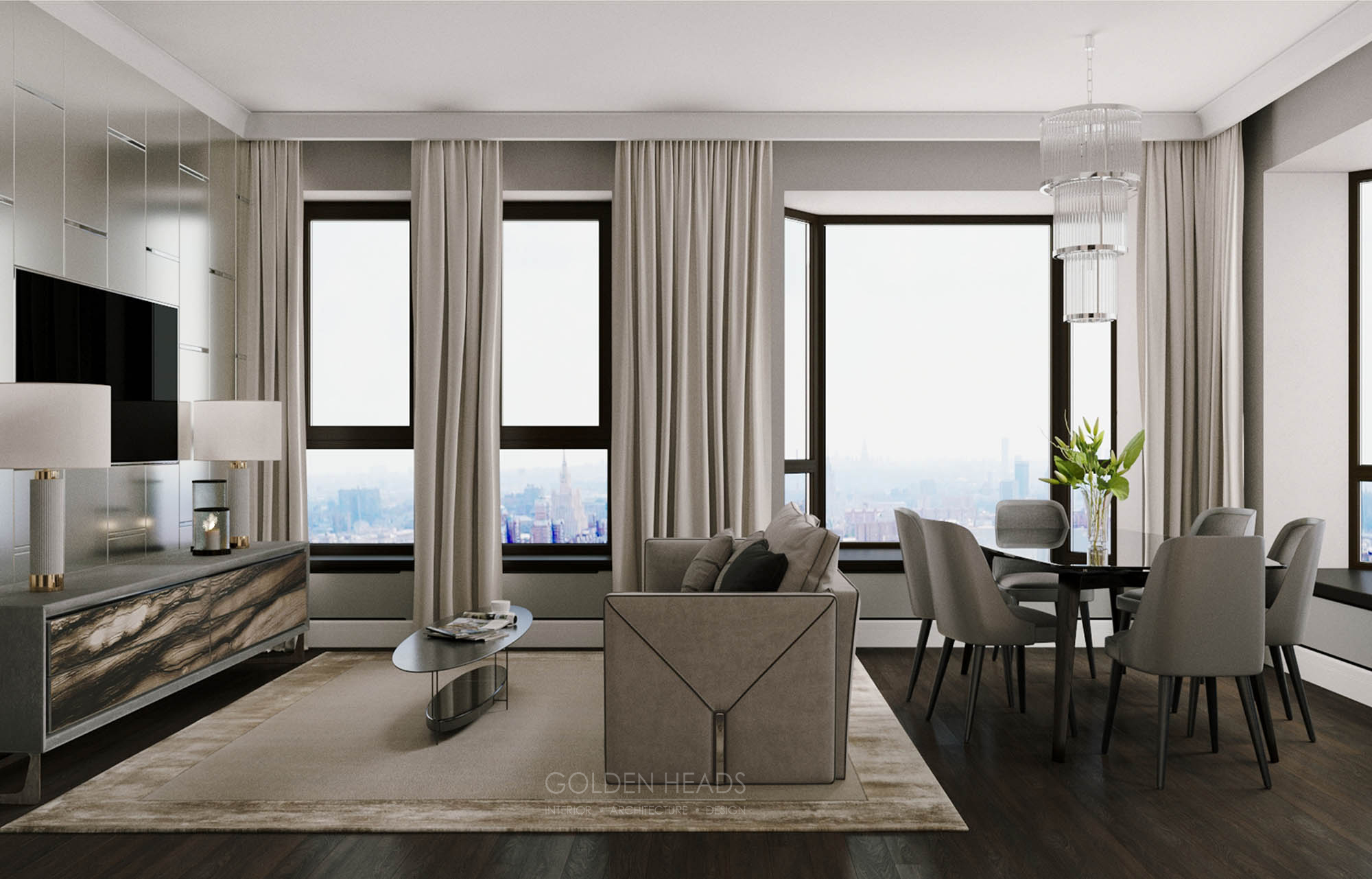 首都之心,Art Deco 风格的 I'M TVERSKAYA 公寓设计-7