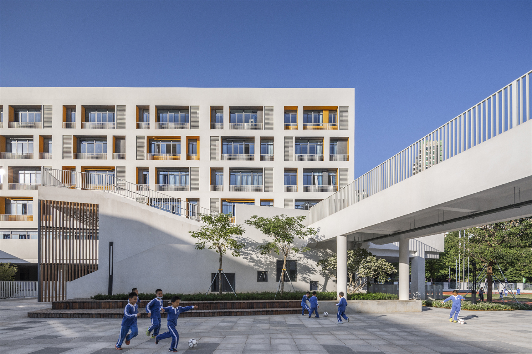 深圳福田区梅香学校/“街院”意向在校园建筑中的在地演绎-25