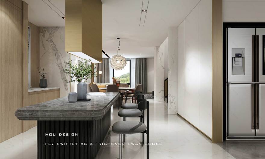 梦幻金线 | 侯·Design 团队打造的私宅空间-10