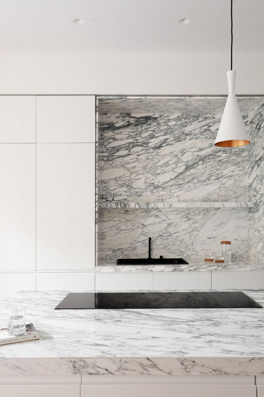 简约现代的 140 平米公寓 | 自然光与社交空间的完美融合-9