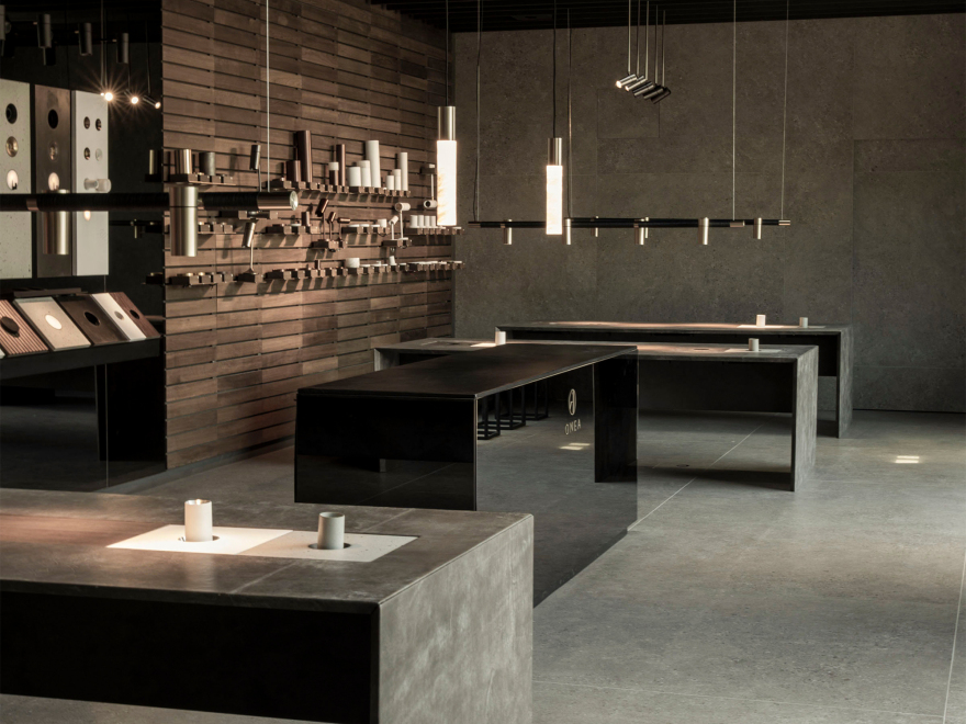丹麦 One A 品牌展示空间 | Masai 石材展现极简魅力-1
