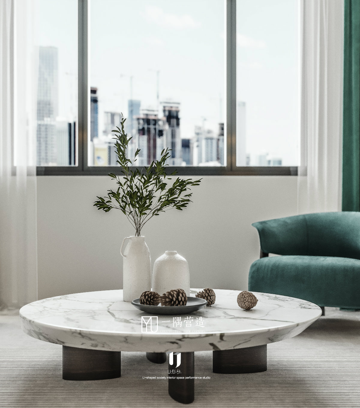 金色名门小区一隅营造平层设计-5