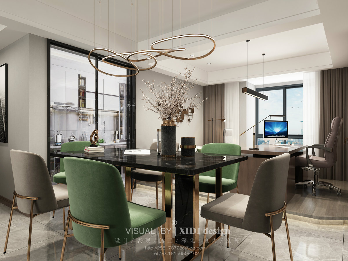 四月更新丨现代轻奢法式系列客餐厅餐厅合集-9