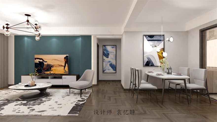 武汉喜瑞都 120 平中性色现代家居设计,温馨舒适-32