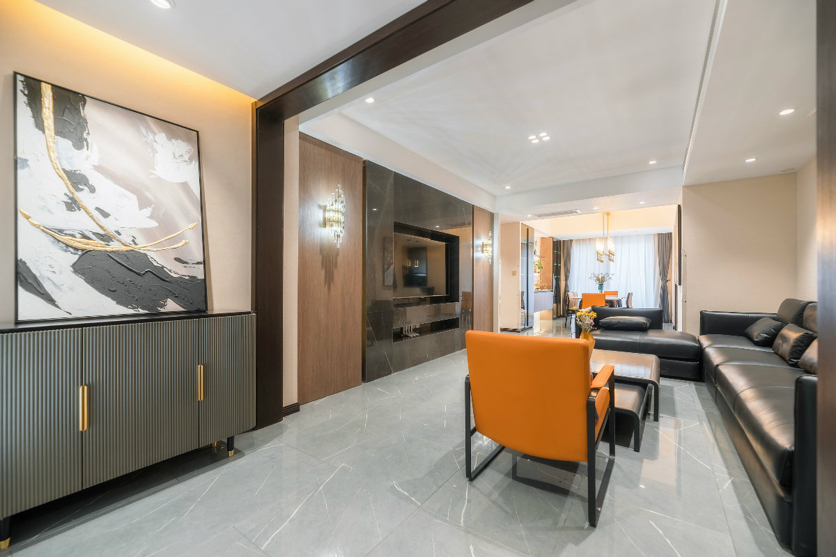 西安绿地香树花城 | 轻奢风格的家居别墅设计-12